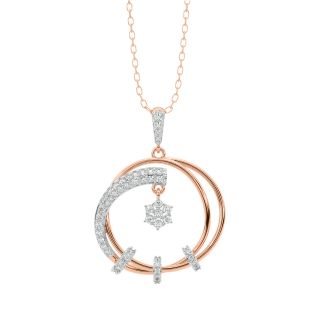 Logan Round Diamond Pendant